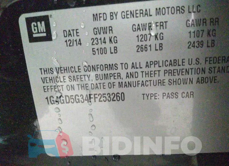 1G4GD5G34FF253260 Photo# 9