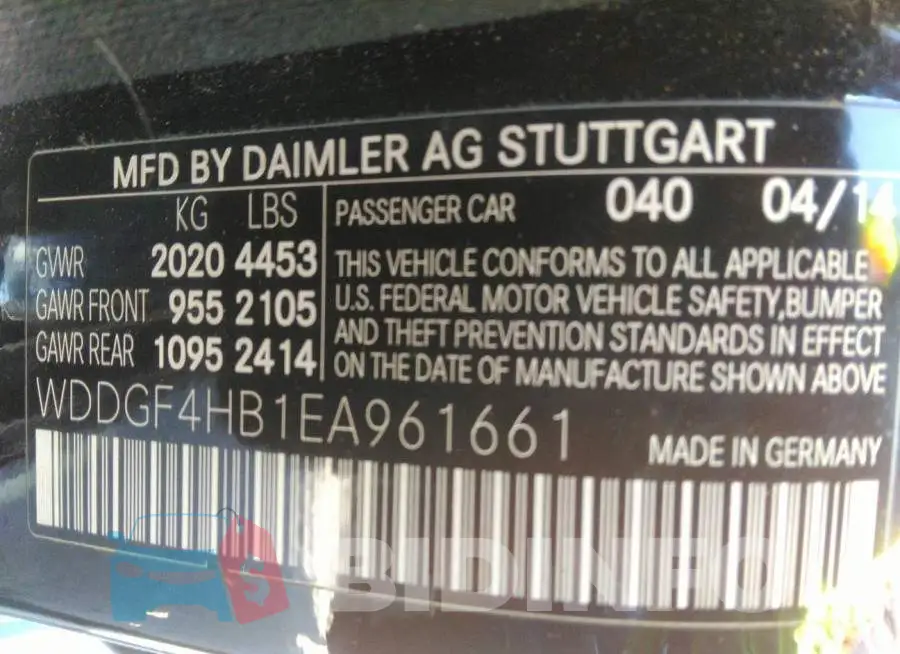WDDGF4HB1EA961661 Photo# 9