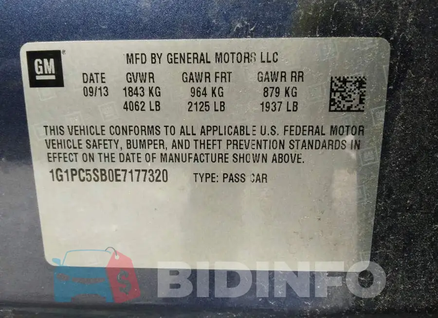 1G1PC5SB0E7177320 Photo# 9