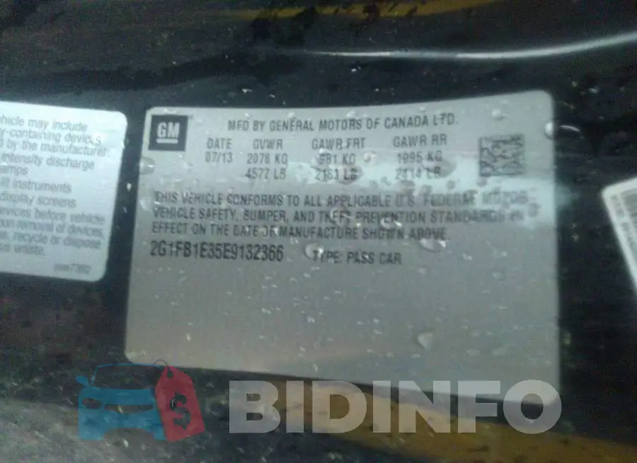 2G1FB1E35E9132366 Photo# 9