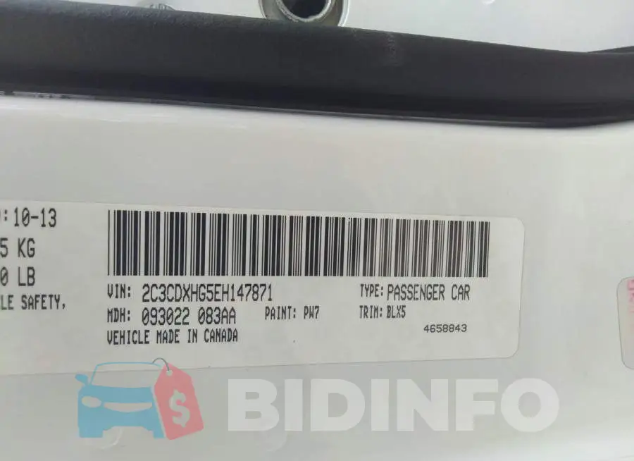 2C3CDXHG5EH147871 Photo# 9