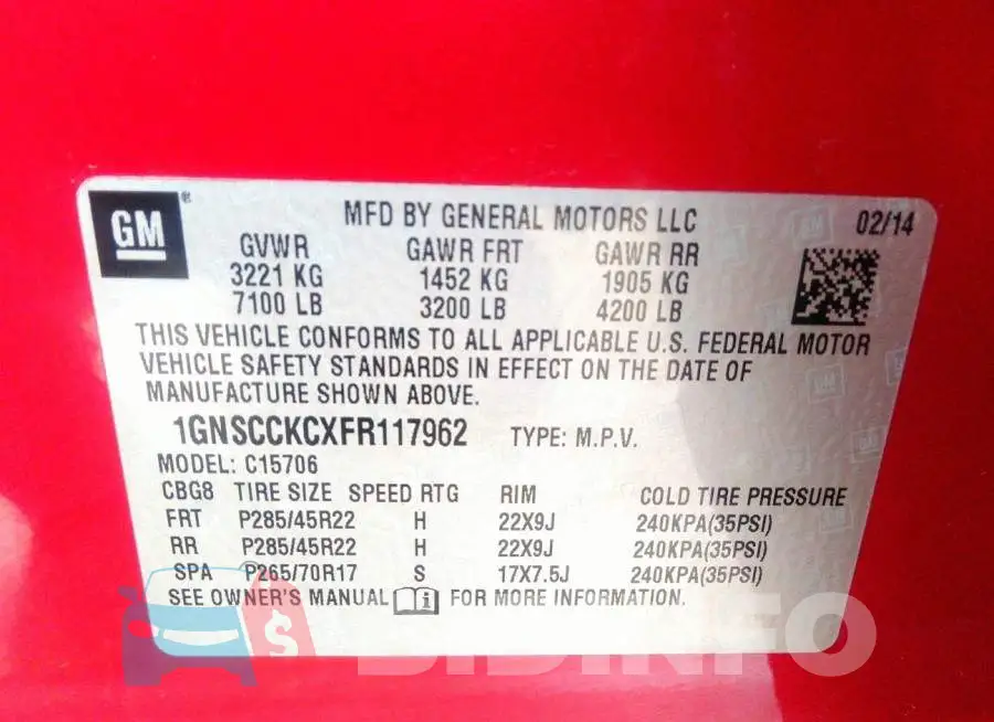 1GNSCCKCXFR117962 Photo# 9