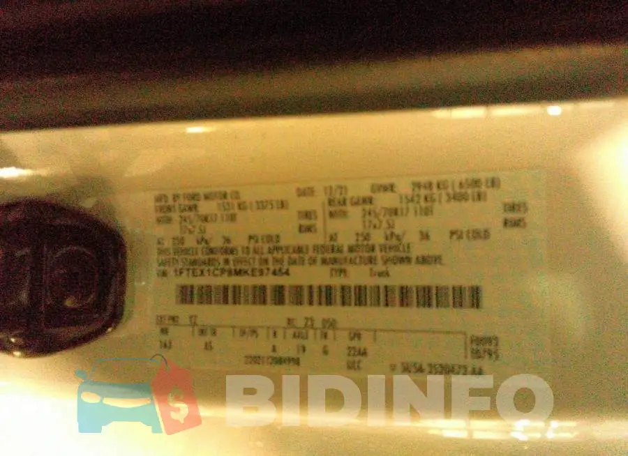 1FTEX1CP8MKE97454 Photo# 9