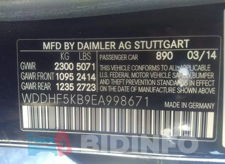 WDDHF5KB9EA998671 Photo# 9
