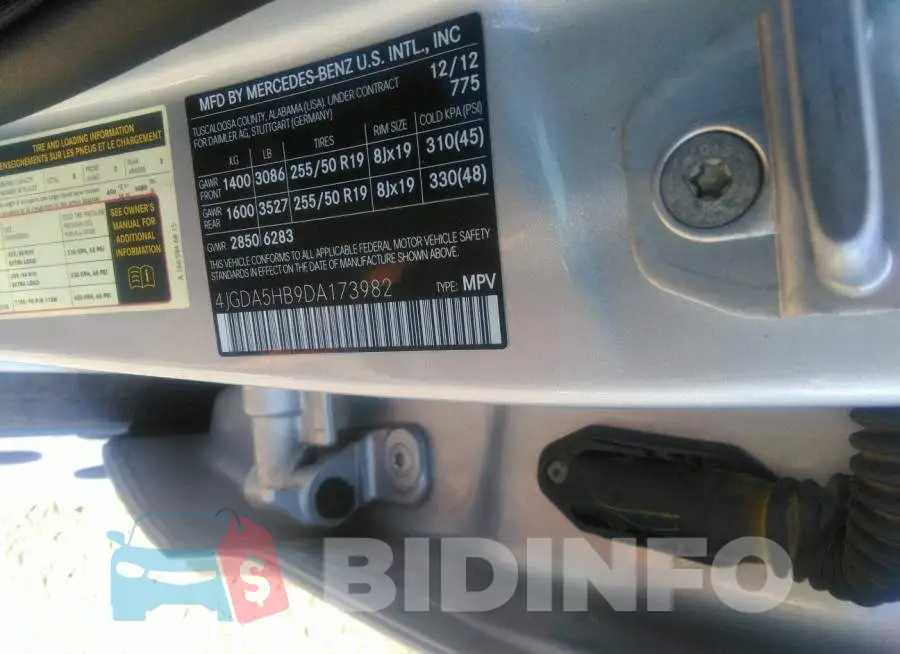 4JGDA5HB9DA173982 Photo# 9