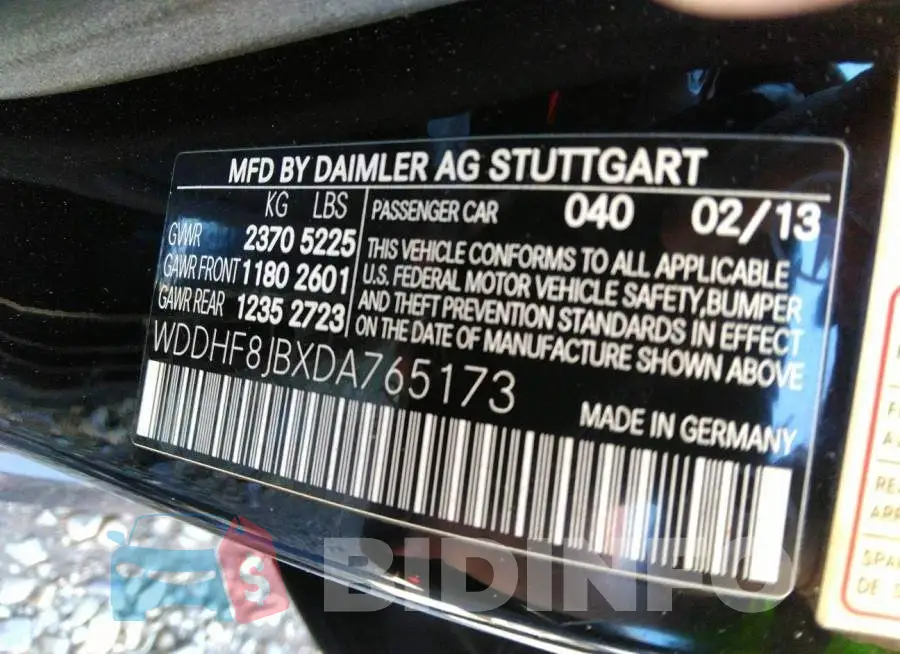 WDDHF8JBXDA765173 Photo# 9