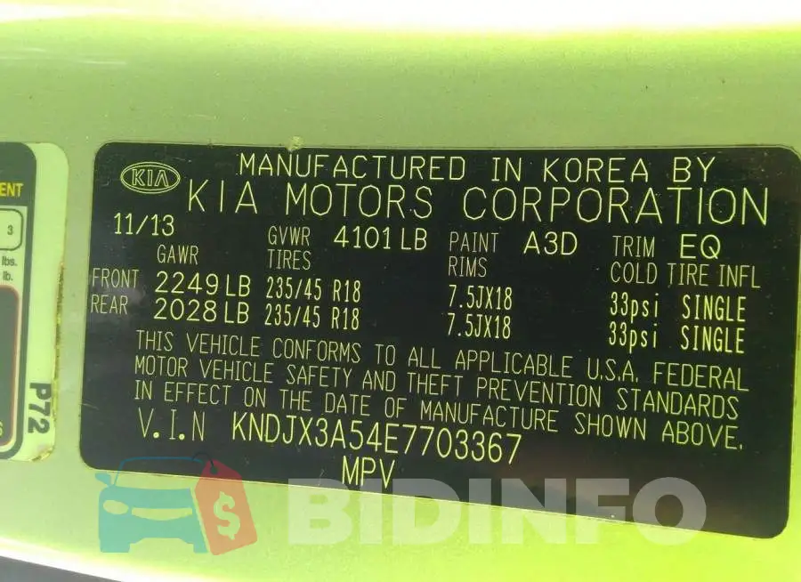 KNDJX3A54E7703367 Photo# 9