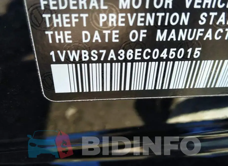 1VWBS7A36EC045015 Photo# 9
