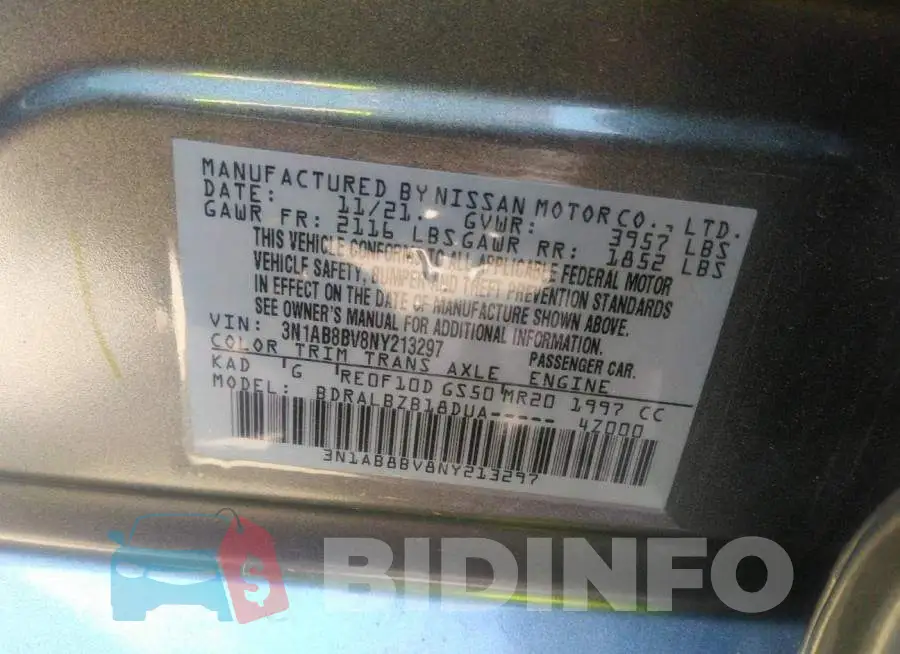 3N1AB8BV8NY213297 Photo# 9