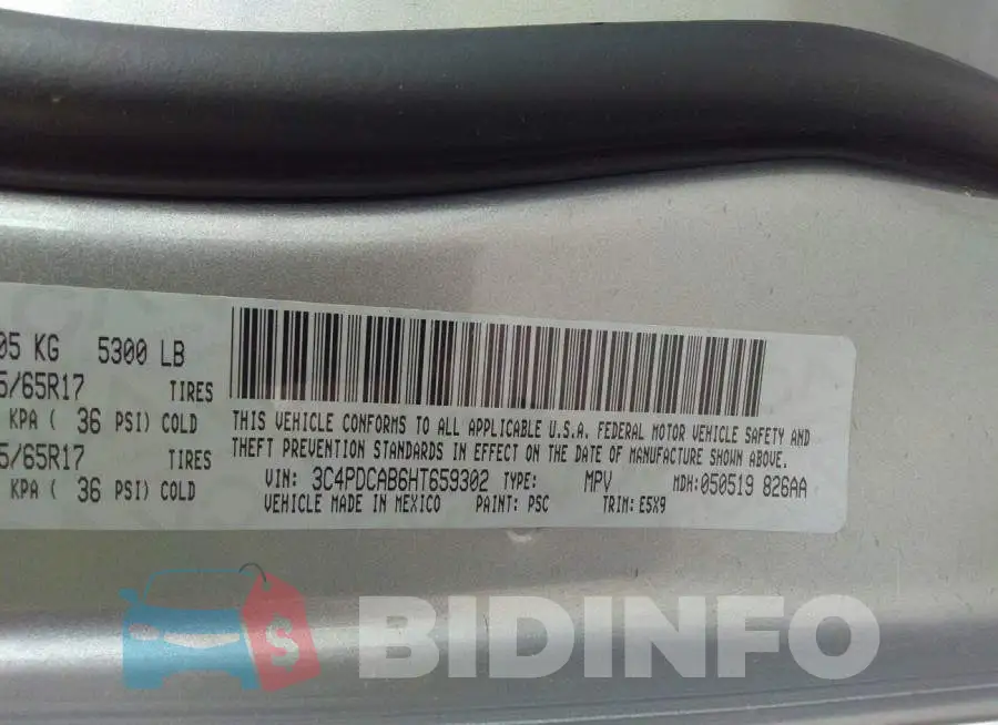 3C4PDCAB6HT659302 Photo# 9