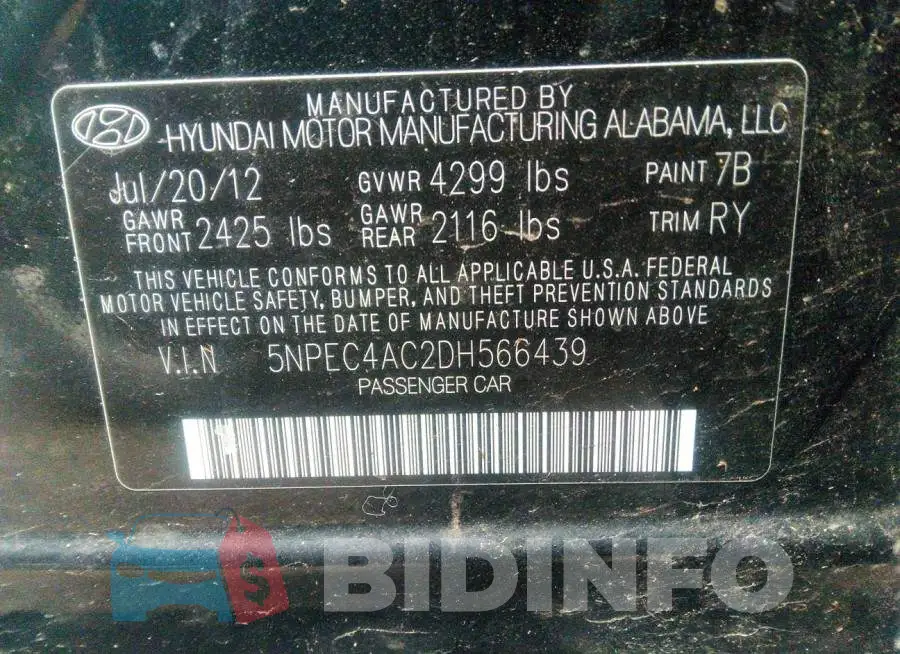 5NPEC4AC2DH566439 Photo# 9