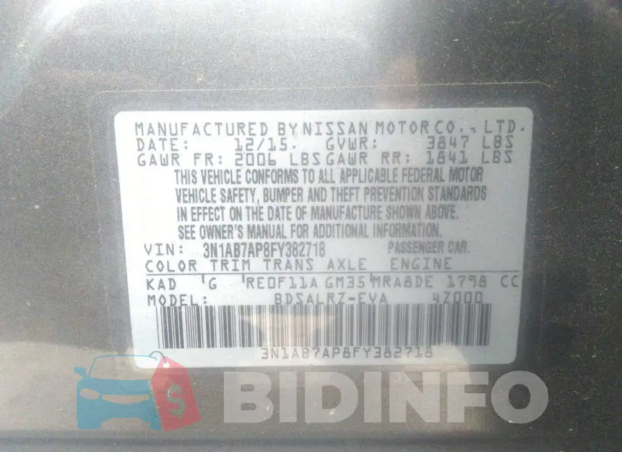 3N1AB7AP8FY382718 Photo# 9