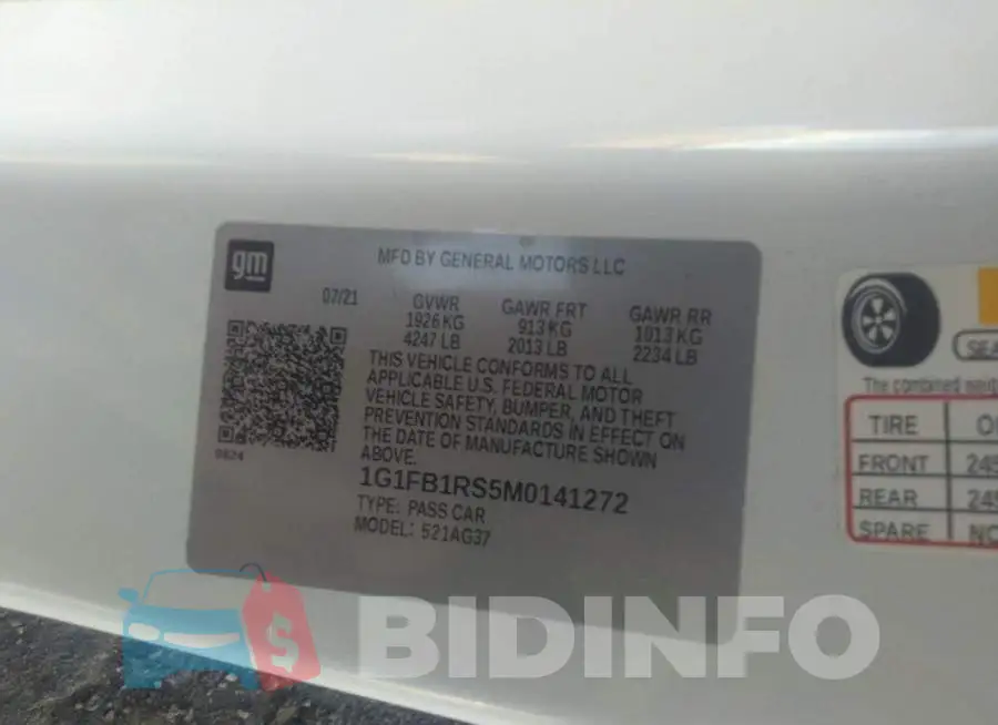 1G1FB1RS5M0141272 Photo# 9