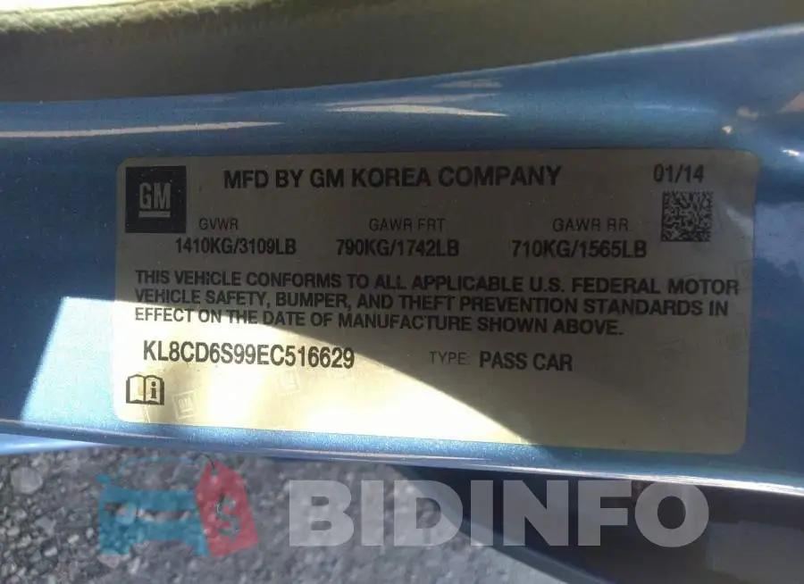 KL8CD6S99EC516629 Photo# 9