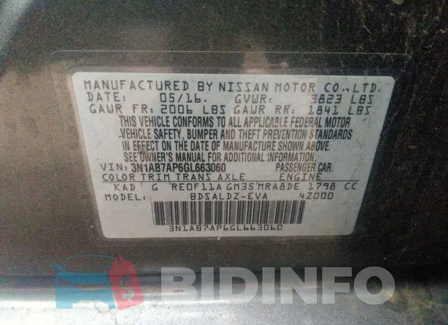 3N1AB7AP6GL663060 Photo# 9
