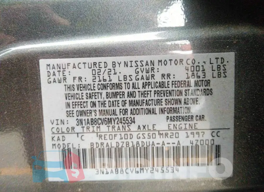 3N1AB8CV6MY245534 Photo# 9