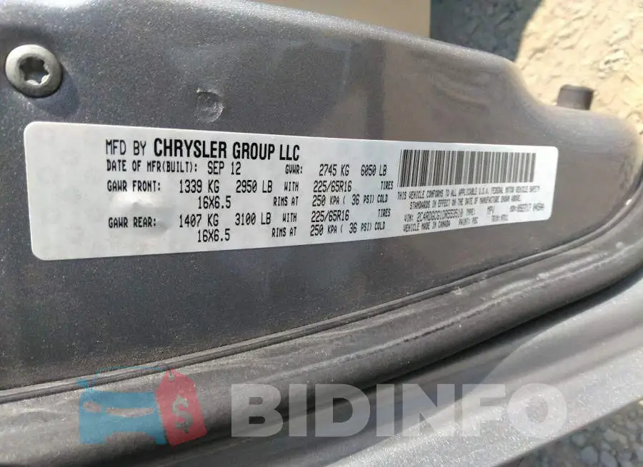 2C4RDGCG1DR553510 Photo# 9
