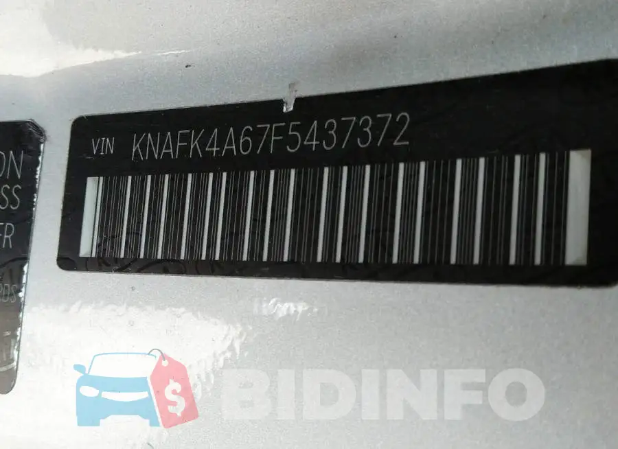 KNAFK4A67F5437372 Photo# 9