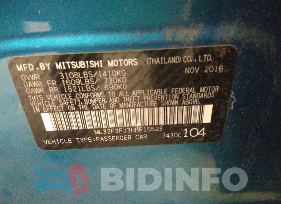ML32F3FJ3HHF15523 Photo# 9