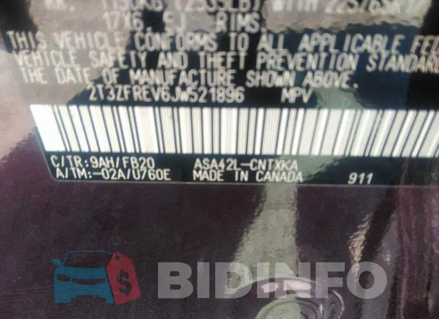 2T3ZFREV6JW521896 Photo# 9