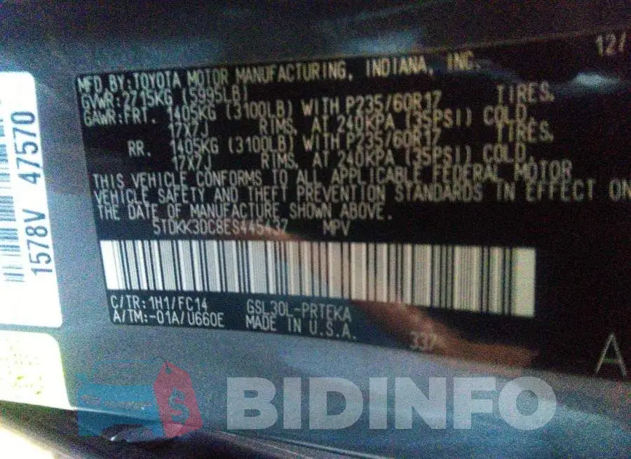 5TDKK3DC8ES445437 Photo# 9