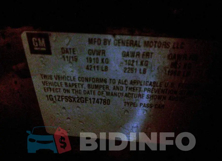 1G1ZF5SX2GF174780 Photo# 9