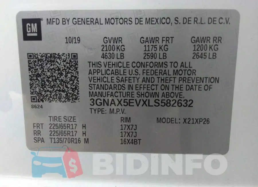 3GNAX5EVXLS582632 Photo# 9