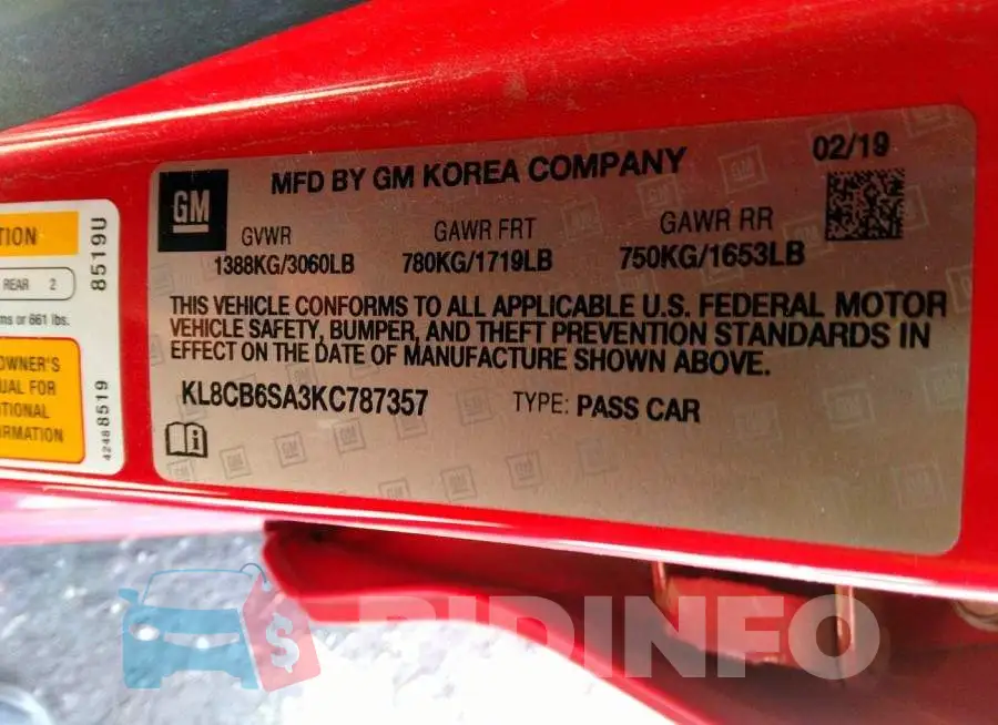 KL8CB6SA3KC787357 Photo# 9