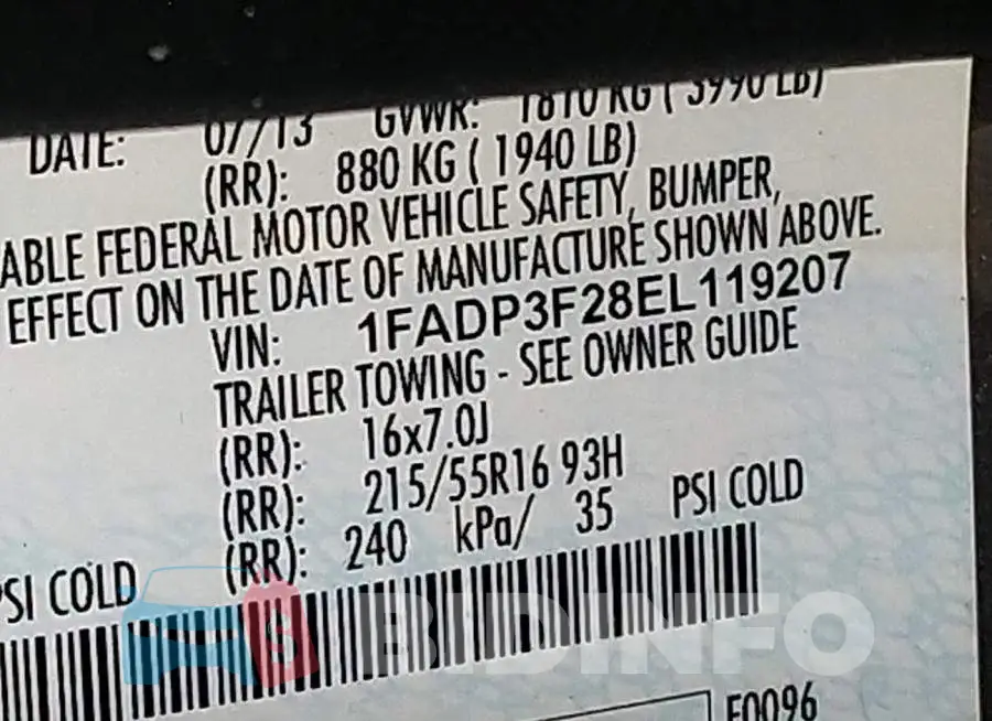 1FADP3F28EL119207 Photo# 9