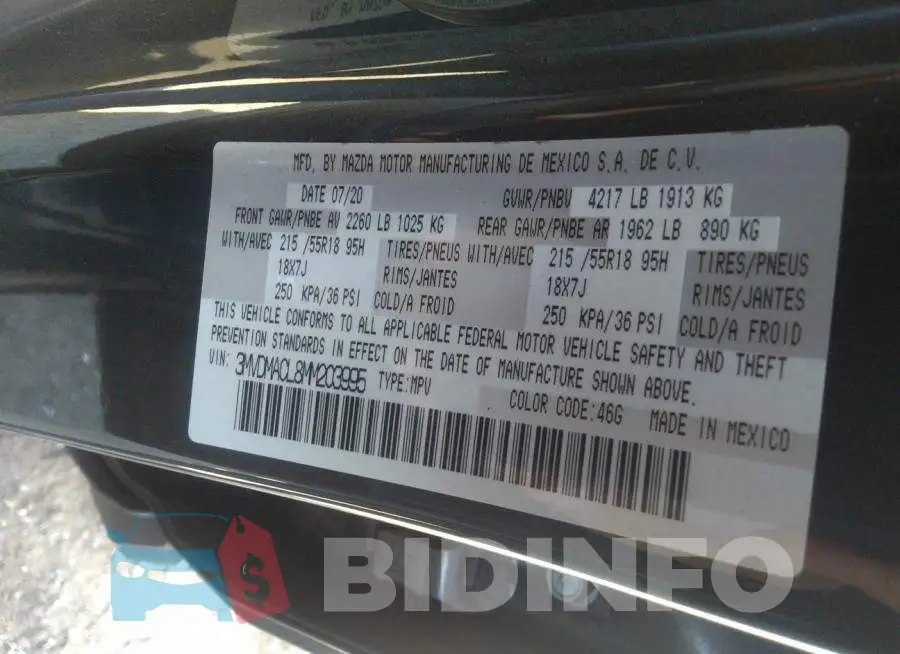 3MVDMACL8MM203995 Photo# 9