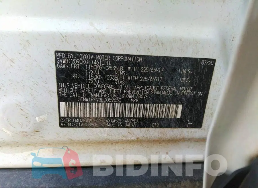 JTMW1RFV3LD059653 Photo# 9
