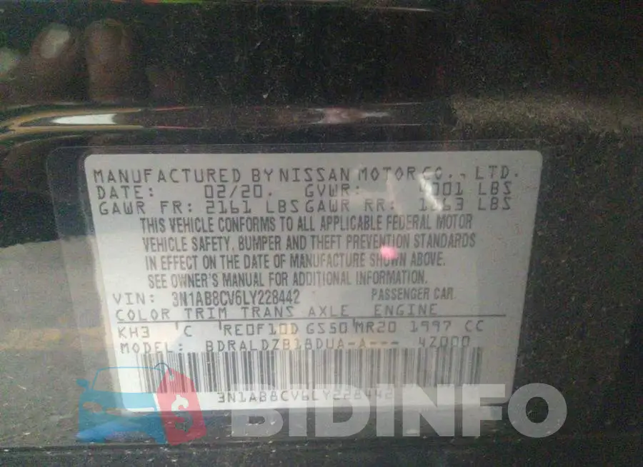 3N1AB8CV6LY228442 Photo# 9