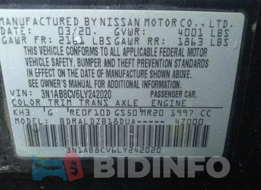 3N1AB8CV6LY242020 Photo# 9