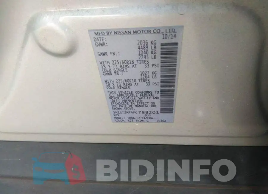 5N1AT2MT4FC788201 Photo# 9
