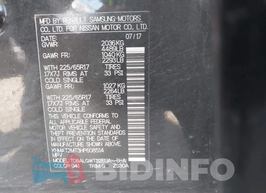 KNMAT2MT3HP608514 Photo# 9