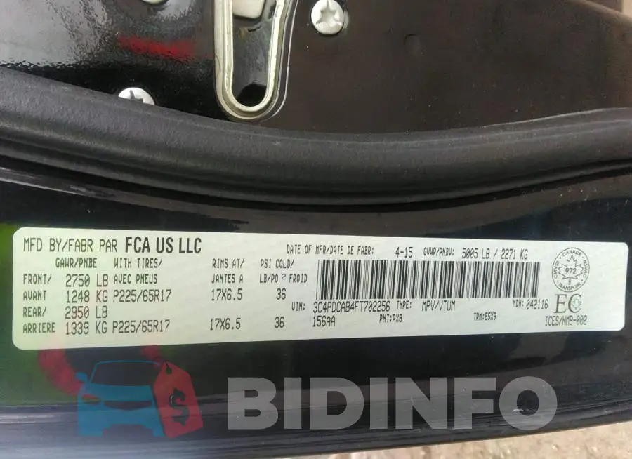 3C4PDCAB4FT702256 Photo# 9