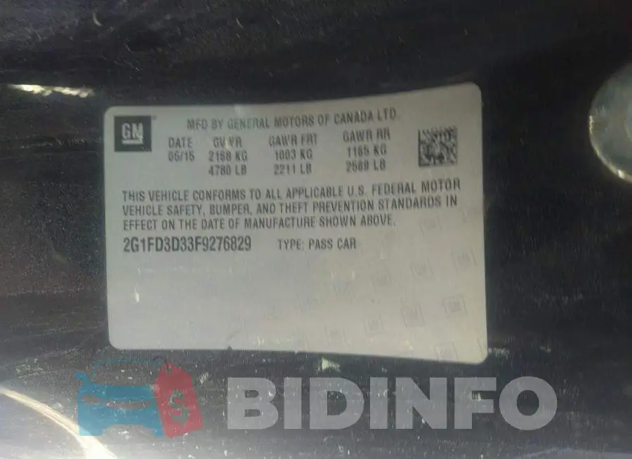 2G1FD3D33F9276829 Photo# 9