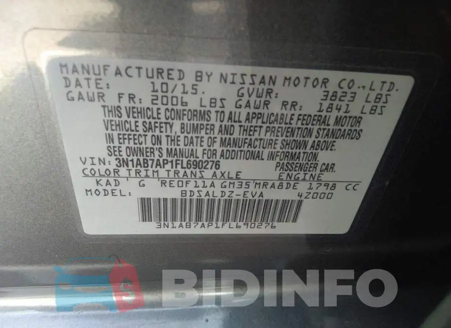 3N1AB7AP1FL690276 Photo# 9