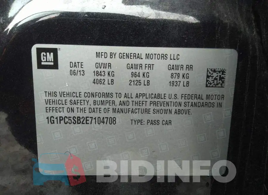 1G1PC5SB2E7104708 Photo# 9