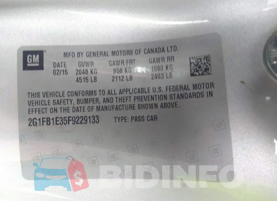 2G1FB1E35F9229133 Photo# 9