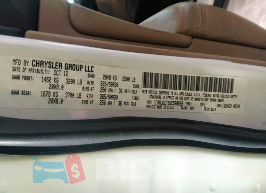 1C4RJECT5DC588859 Photo# 9