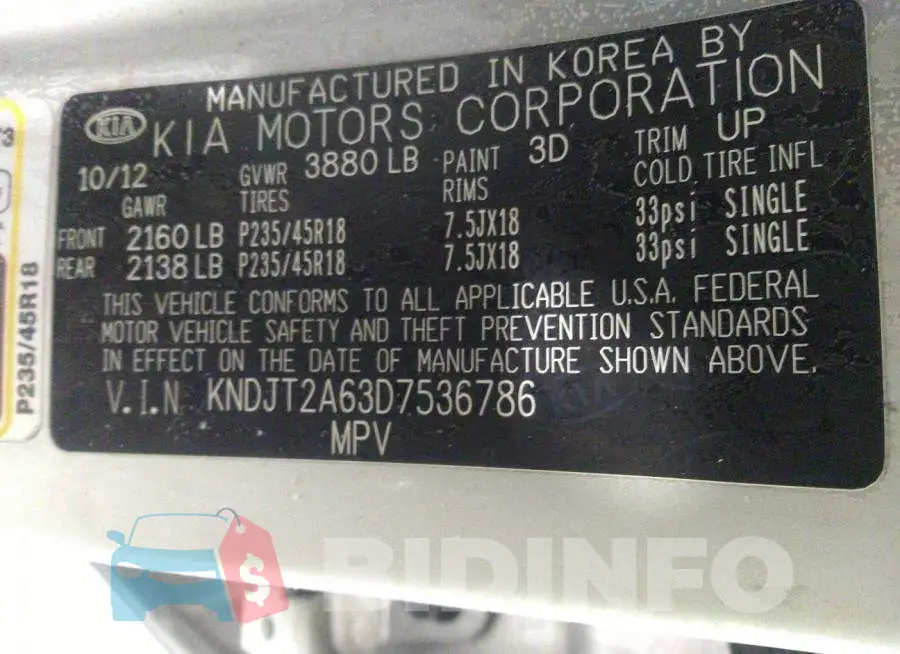 KNDJT2A63D7536786 Photo# 9