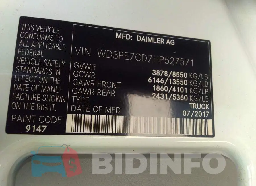 WD3PE7CD7HP527571 Photo# 9