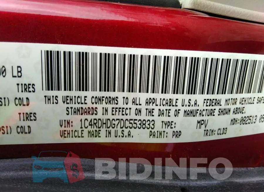 1C4RDHDG7DC553833 Photo# 9