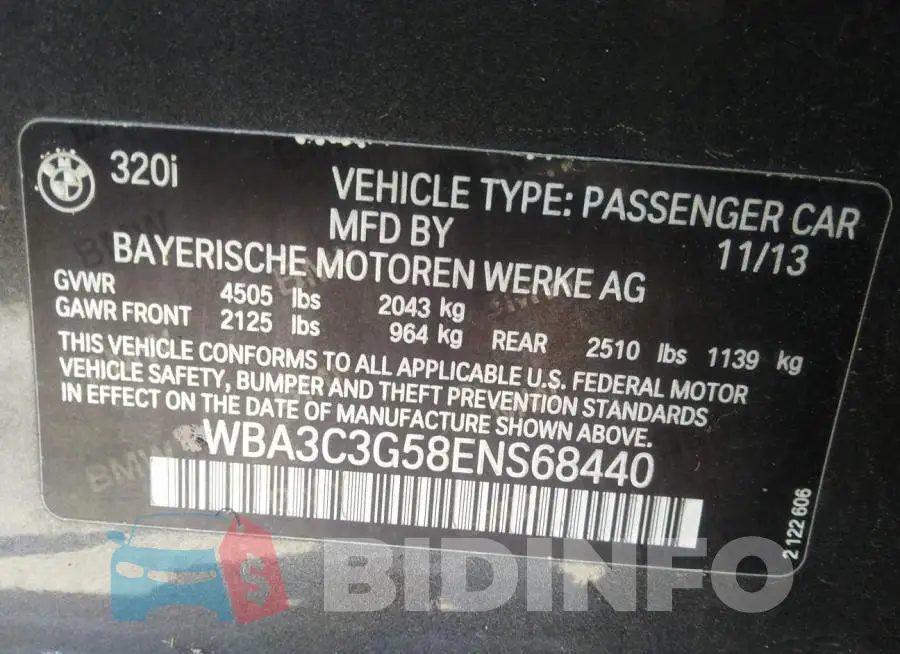WBA3C3G58ENS68440 Photo# 9
