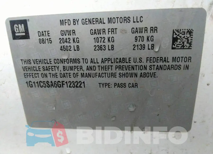 1G11C5SA6GF123221 Photo# 9