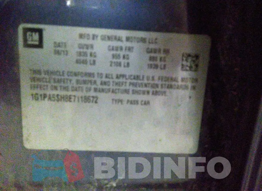 1G1PA5SH8E7118672 Photo# 9