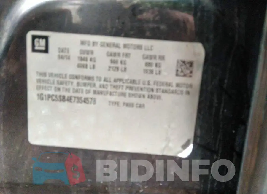 1G1PC5SB4E7354578 Photo# 9