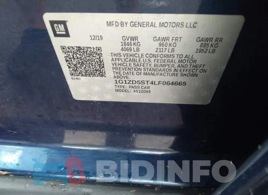 1G1ZD5ST4LF064665 Photo# 9