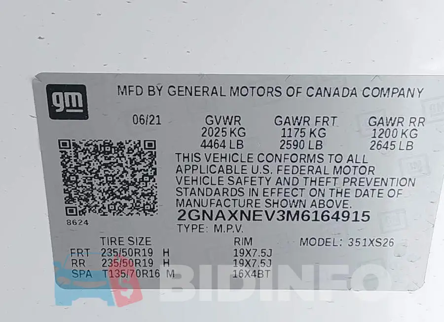 2GNAXNEV3M6164915 Photo# 9